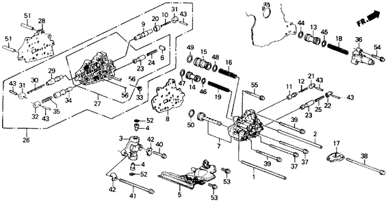 AT Secondary Body - Servo Body ('90-'91) for 1991 Honda Prelude #0