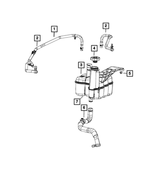 68370065AA - Cooling: Coolant Bottle Supply Hose for Ram: 2500, 3500 Image