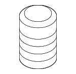 817382V000 - Body: Overslam Bumper for Kia: Carnival, Forte, Forte5, K5, Niro, Niro EV, Optima, Sedona, Soul, Soul EV, Sportage Image