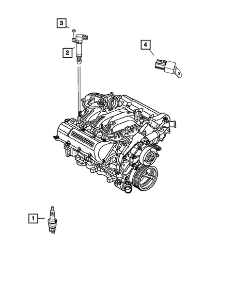 Ignition - Spark Plugs, Cables, Coils and Glow Plugs for 2011 Dodge Grand Caravan #0