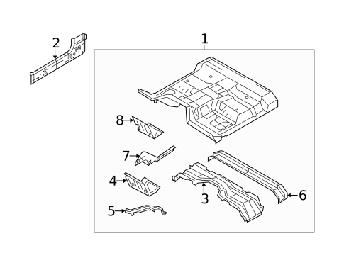 Floor - Cab for 2012 Ford F-350 Super Duty #2