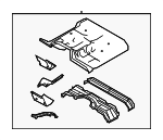 BC3Z2511000A - Body: Floor Pan Assembly for Ford: F-250 Super Duty, F-350 Super Duty Image