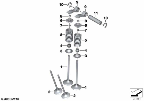 Valves with Springs for 2017 BMW-Motorrad F 800 R #0