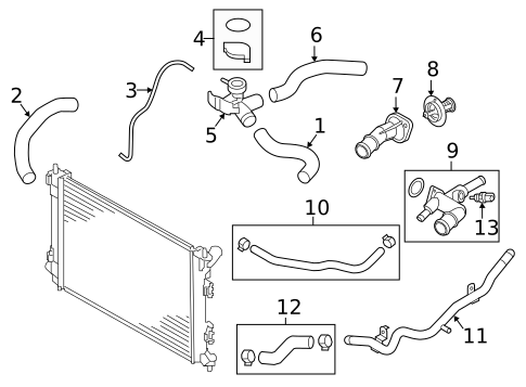 Hoses & Lines for 2017 Kia Forte #0