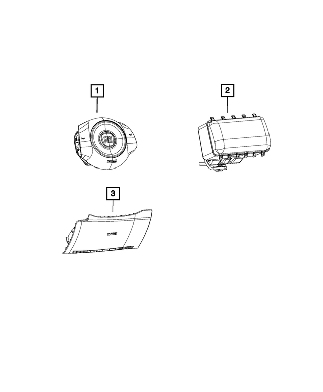 1RU53JW4AK - Restraints: Driver Air Bag for Mopar Image image