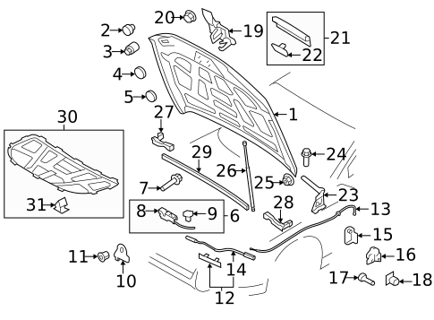 Anti-Theft Components for 2012 Audi A4 Quattro #1