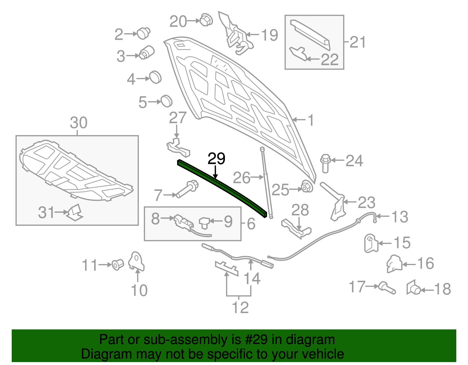 8T0-823-723-B - Center Seal 2008-2017 Audi | Audi OEM Parts Guy