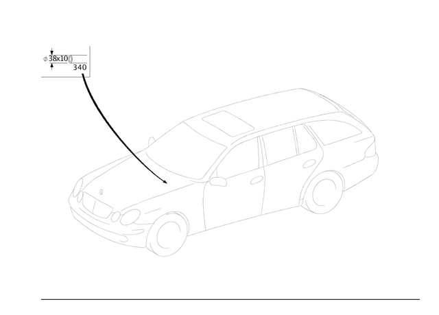 1238324194 - Electrical System: Hose for Mercedes-Benz: 220D, 230, 240D, 280, 280C, 280CE, 300SD, 300SL, 400SE, 400SEL, 500SEC, 500SEL, 500SL, 600SEL, 600SL, C220, C230, C280, C43 AMG, CLK430, E320, E420, E430, E500, E55 AMG, Maybach S550, Maybach S600, S350, S400, S420, S430, S55 AMG, S550, S550e, S600, S63 AMG, S65 AMG Image image