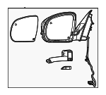 68325341AA - Body: Mirror Assembly for Jeep: Cherokee Image