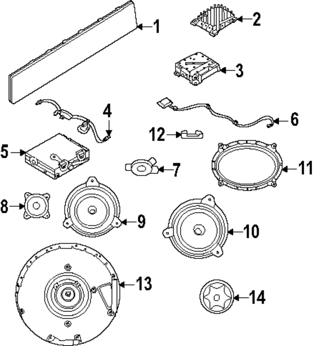 281566RA1A - : Speaker for Nissan: Murano, Rogue Image