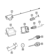 68213708AH - Electrical: Hub Receiver for Ram: 3500 Image