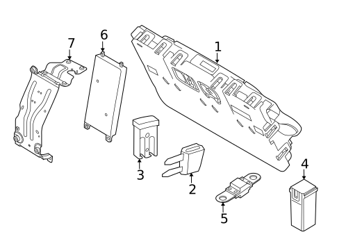 Fuse & Relay for 2023 Land Rover Discovery #0