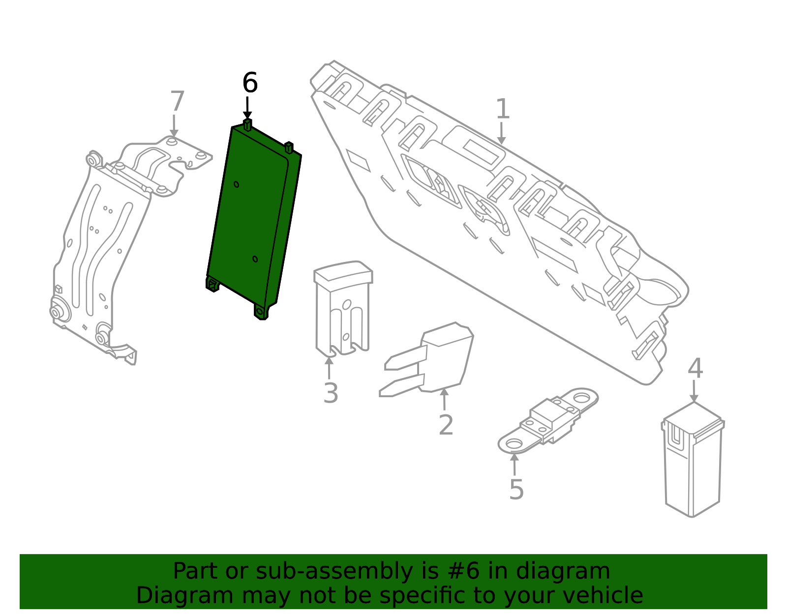 Genuine OEM Fuse Box Part# 475123464 Fits 2017-2019 Land Rover: Up To