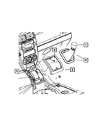 5273462AC - Aisin Manual Transaxle 6 Speed: Gearshift Knob for Mopar Image