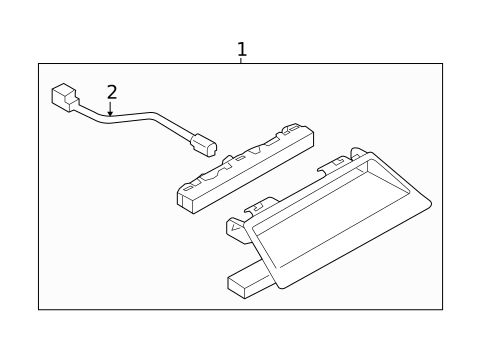 High Mounted Stop Lamp for 2017 Subaru Legacy #0
