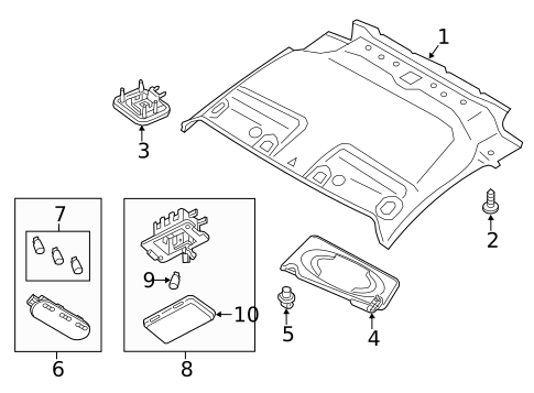 Interior Trim - Roof for 2016 Nissan NV200 #0