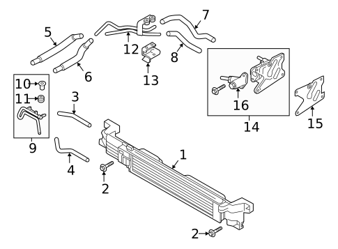 Engine Oil Cooler for 2019 INFINITI Q60 #0