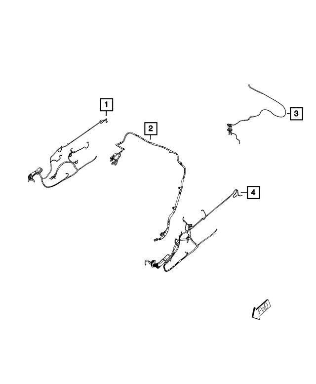 5035138AF - : Front Door Wiring, Left for Mopar Image