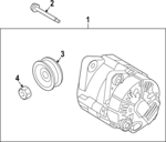 3731103175 - : Pulley Nut for Kia Image