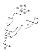 5085449AF - Steering: Power Steering Pressure Hose for Mopar Image