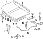 15053969 - Body: Hood for Cadillac: Escalade | GMC: Yukon Image