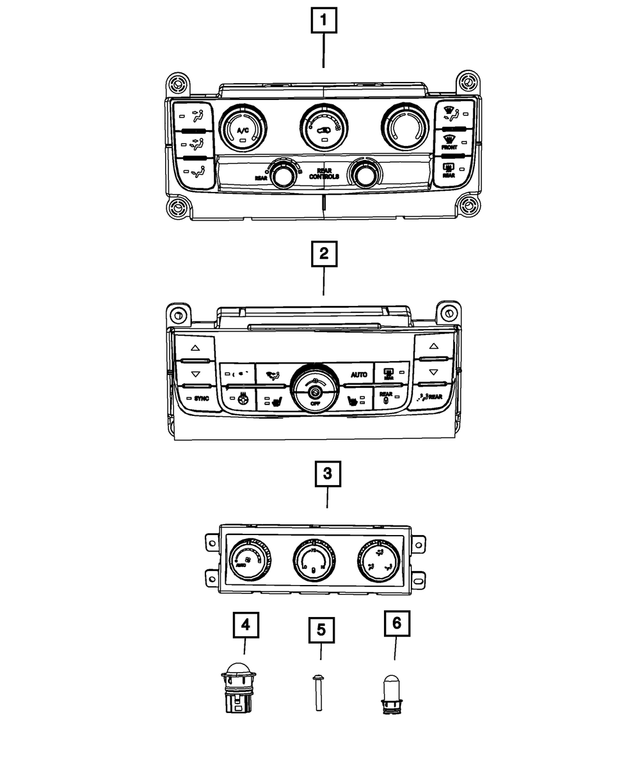 55111235AI - Air Conditioners and Heaters: A/c And Heater Control for Mopar Image