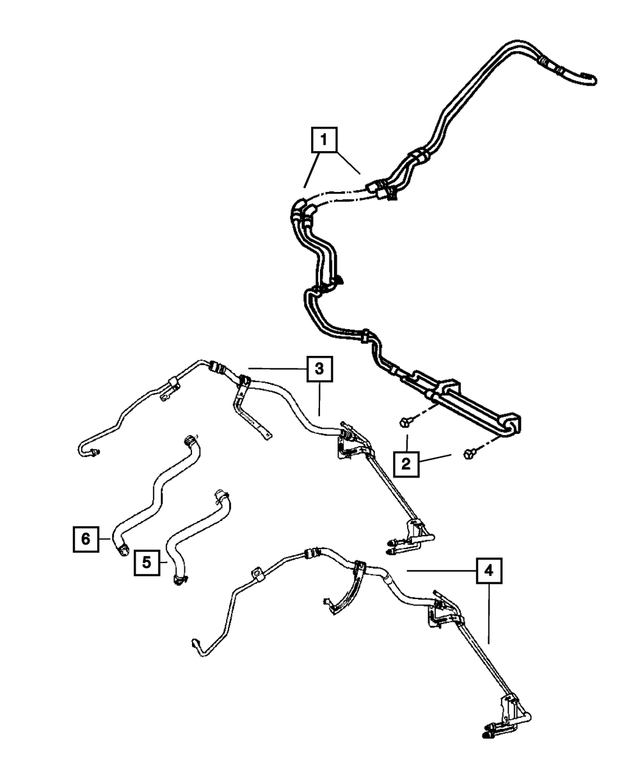 5105789AE - Steering: Power Steering Hose for Mopar Image