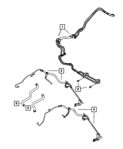 Power Steering Hoses for 2008 Jeep Compass #0