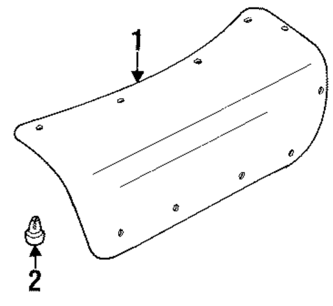 INTERIOR TRIM - TRUNK for 2001 INFINITI G20 #0