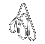 E8TZ8620S - Cooling System: Alternator Belt for Ford Image