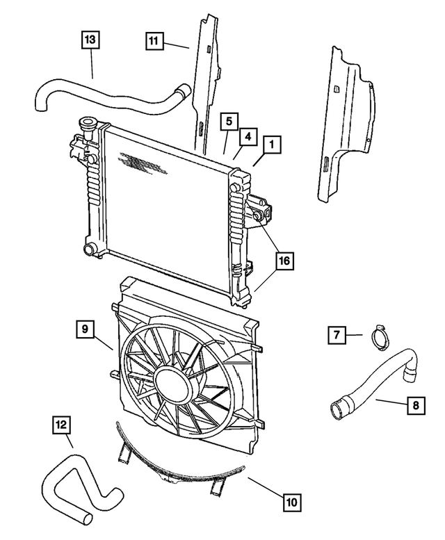 55037920AC - : Radiator Inlet Hose for Mopar Image