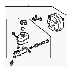 585003F700 - Body: Booster Assembly for Kia: Amanti Image