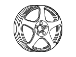 4755422AA - Tire &amp; Wheel: Wheel for Mopar Image