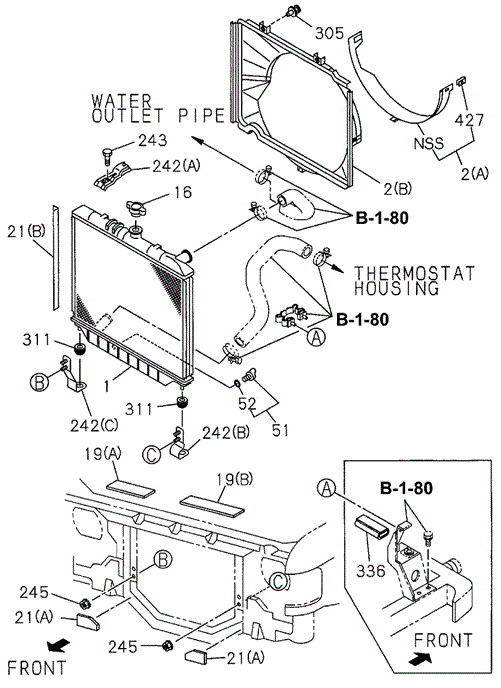 Radiator for 1997 Acura SLX #0