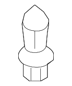 91501S04003 - Body: Fender Liner Clip for Honda: Accord, Accord Crosstour, Civic, Civic del Sol, CR-V, CR-Z, Crosstour, Element, Fit, Insight, Odyssey, Passport, Pilot, Prelude, Ridgeline, S2000 Image