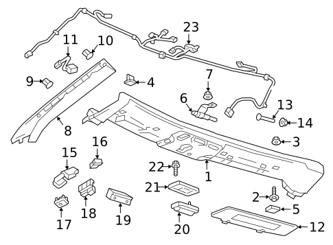 Interior Trim - Roof for 2016 Chevrolet Cruze #3