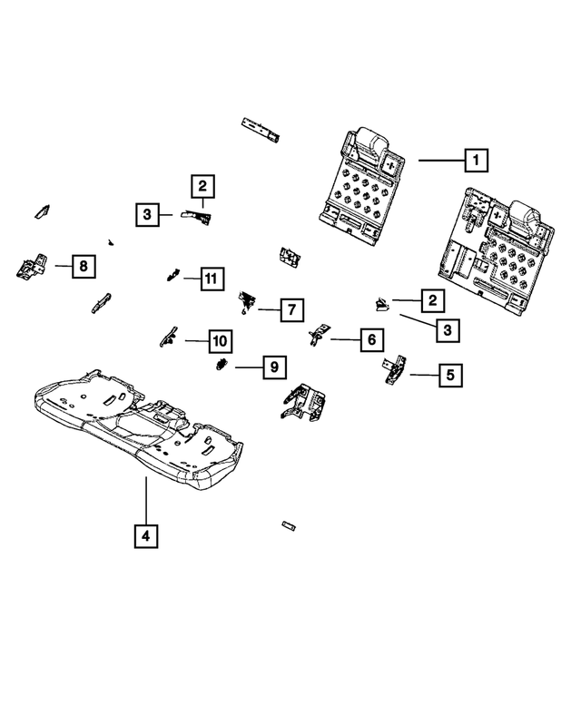 68110233AA - Interior Trim: Bushing for Mopar Image image