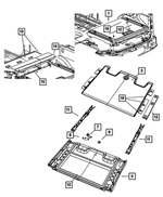 68006807AA - Wheels: Rear Load Floor Storage Bin for Mopar Image