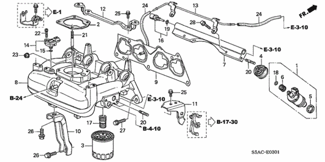 Intake Manifold (2) for 2005 Honda Civic #0