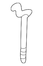 22676077 - Body: Control Rod for Saturn: L100, L200, L300, LS, LS1, LS2, LW1, LW2, LW200, LW300 Image