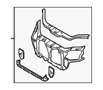 641011E001 - : Radiator Support for Hyundai: Accent Image