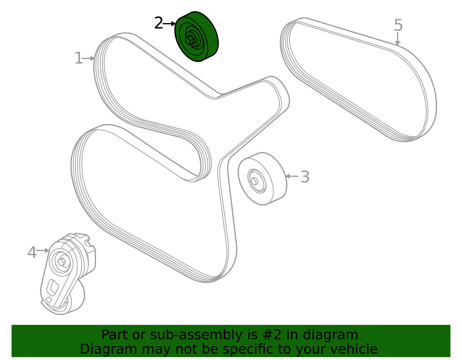 LC3Z-8678-C - Idler Pulley 2020-2026 Ford | Ford Parts Direct