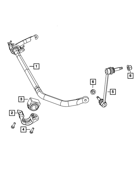Front Stabilizer Bar for 2013 Dodge Charger #1