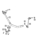 4782950AC - Front Suspension: Front Stabilizer Bar for Mopar Image