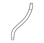 XC4Z19K592AA - HVAC: Evaporator Case Drain Hose for Ford: Flex Image