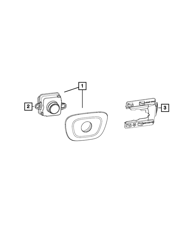 1YR54HT6AI - Electrical: With Bezel Camera Assembly for Mopar Image image