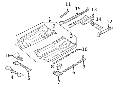 Floor for 2010 Volkswagen GTI #0