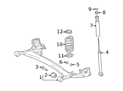 Rear Suspension for 2006 Scion xA #0