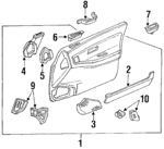 83500SK8A12ZA - Body: Door Trim for Acura Image