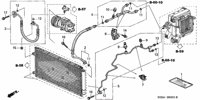 A/C Hoses - Pipes (Dual) for 2003 Honda Odyssey #0